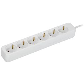 UMA Удлинитель У06 6 мест 2P+PE 5м 3х1мм2 10А белый IEK