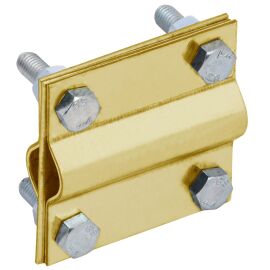 Зажим заземления крестообразный стержень-стержень латунь IEK