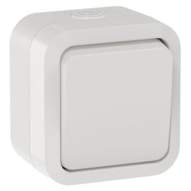 TORS Переключатель одноклавишный 10А IP55 TS301 белый IEK