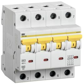 KARAT Автоматический выключатель ВА47-60M 4P B 63А 6кА IEK