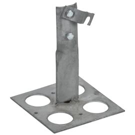 Держатель проводника круглого 6-10мм винтовой для плоской кровли h=150мм оцинкованная сталь TD IEK