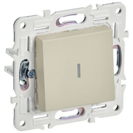 SKANDY Выключатель 1-клавишный с индикацией 10А SK-V07B бежевый IEK