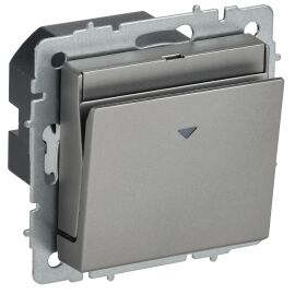 BRITE Выключатель карточный 30А ВС10-1-8-БрС сталь IEK