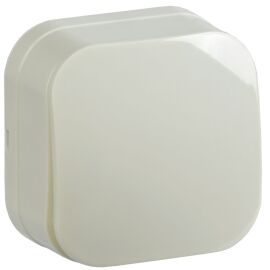 GLORY Выключатель 1-клавишный для открытой установки ВС20-1-0-ХК кремовый IEK