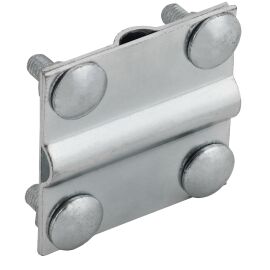 Зажим крестообразный полоса/пруток-полоса/пруток 40/12мм оцинкованная сталь IEK