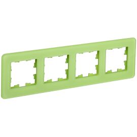 BRITE Рамка 4-местная РУ-4-2-Бр стекло эко грин RE IEK