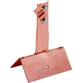 Держатель проводника круглого 6-10мм винтовой для конька широкого h=80мм медь IEK