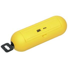 Бокс для защиты кабельного соединения IP44 желтый IEK