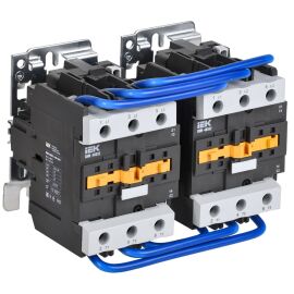 Контактор КМИ-48032 реверс 80А 230В/АС3 2NO;2NC IEK