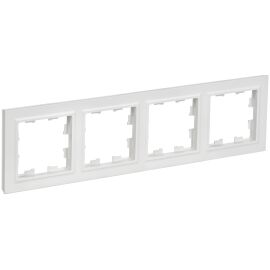 BRITE Рамка 4-местная РУ-4-БрАБ арктический белый IEK