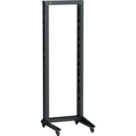 ITK LINEA F Стойка однорамная на роликах 10U 600х600мм черная
