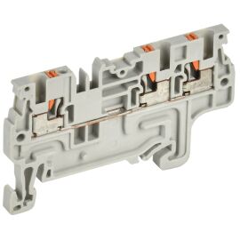 ARMAFIX Клемма пружин. Push-in CP-MC 3 вывода 1,5мм2 серая IEK