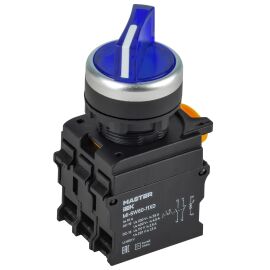 Переключатель с подсветкой на 2 положения 1NO+1NC синий MASTER IEK