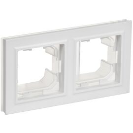 BRITE Рамка 2-местная IP44 РУ-2-БрАБ-44 арктический белый IEK