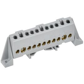 TEKFOR Шина L "фаза" в комбинированном DIN-изоляторе "Стойка" 8х12-11-Ср IEK