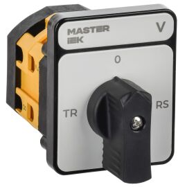 Переключатель кулачковый стандартная черная рукоятка 10А схема 67 MASTER IEK