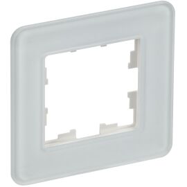BRITE Рамка 1-местная РУ-1-2-Бр стекло белый RE IEK