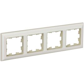 BRITE Рамка 4-местная РУ-4-Бр бежевый/жемчужный IEK