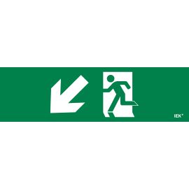 Этикетка самоклеящаяся 310х90мм "Фигура/стрелка вниз влево" IEK