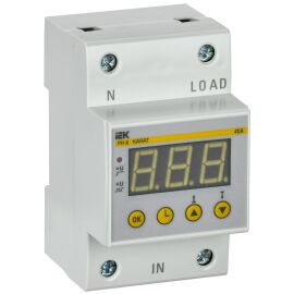 Реле напряжения РН-д однофазное 54мм 40А IEK