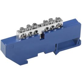 Шина N "ноль" на DIN-изоляторе с никелевым покрытием ШНИ-6х9-6-Д-С IEK