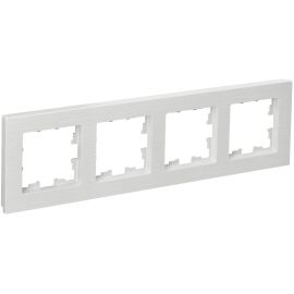 BRITE Рамка 4-местная РУ-4-Бр белый рифленый IEK