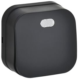 GLORY Выключатель 1-клавишный для открытой установки с индикацией 10А ВС20-1-1-ХЧм черный матовый IE