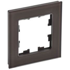 BRITE Рамка 1 -местная РУ-1-2-БрТБ стекло темная бронза IEK