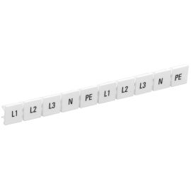 Маркеры для КПИ-10мм2 с символами "L1, L2, L3, N, PE" IEK