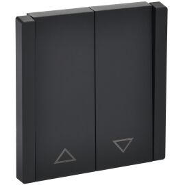 FORTE&PIANO Выключатель жалюзи 10А FP111 черный IEK