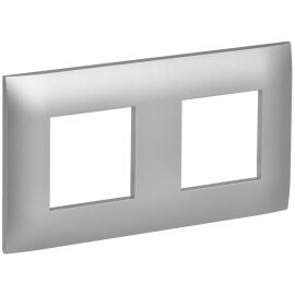 SKANDY Рамка 2-местная SK-F02S серебряный IEK