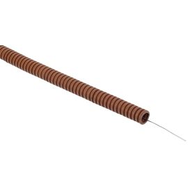 ELASTA Труба гофрированная ПВХ d=16мм с зондом дуб (25м) IEK
