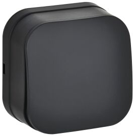 GLORY Выключатель 1-клавишный для открытой установки 10А ВС20-1-0-ХЧм черный матовый IEK