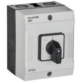 Переключатель кулачковый в боксе стандартная рукоятка 10А схема 82 IEK