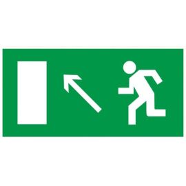 Этикетка самоклеящаяся 100х50мм "Направление к эвакуационному выходу налево вверх" IEK