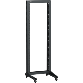 Стойка однорамная 19", 20U, 600х600мм, на роликах, чёрная, LINEA F, ITK LF05-20U66-1RM