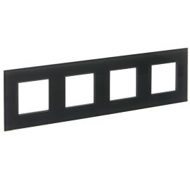 SKANDY Рамка 4-местная SK-F24G стекло графит IEK