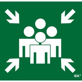 Этикетка самоклеящаяся 310х280мм "Место сбора" IEK