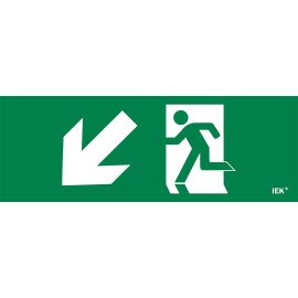 Этикетка самоклеящаяся 280х100мм "Фигура/стрелка вниз влево" IEK