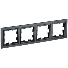 BRITE Рамка 4-местная РУ-4-БрЧ черный IEK