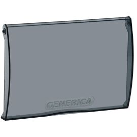 Дверца для корпуса пластикового ЩРН(В)-П-8 черная прозрачная GENERICA