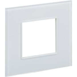 SKANDY Рамка 1-местная SK-F21W стекло арктический белый IEK