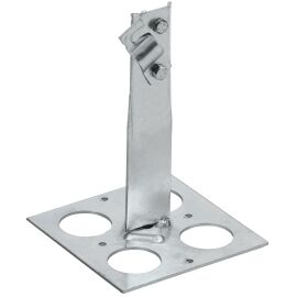 Держатель проводника круглого 6-10мм винтовой для плоской кровли h=150мм оцинкованная сталь IEK