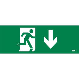 Этикетка самоклеящаяся 280х100мм "Фигура/стрелка вниз" IEK