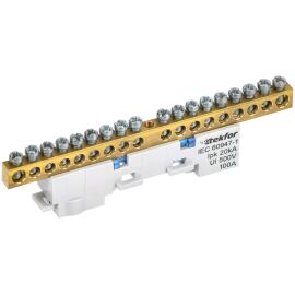 TEKFOR Шина N "ноль" неизолированная на универсальном держателе 6х9-18-С IEK