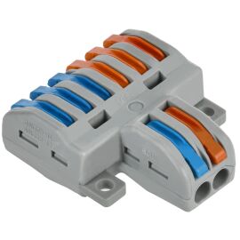 Строительно-монтажная клемма СМК 222-4126 проходная разветвительная (50шт/упак) IEK