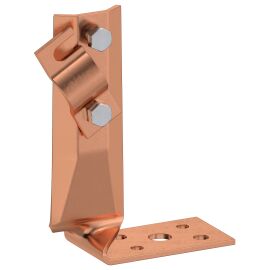 Держатель проводника круглого 6-10мм винтовой угловой скрученный h=70мм медь IEK