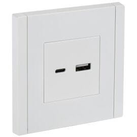 FORTE&PIANO Розетка USB A+C 18Вт FP251 белый IEK