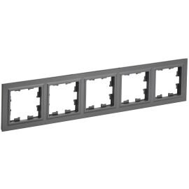 BRITE Рамка 5-местная РУ-5-БрГ графит IEK