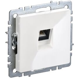 BRITE Розетка компьютерная RJ45 кат.6 РК11-БрБ белый IEK